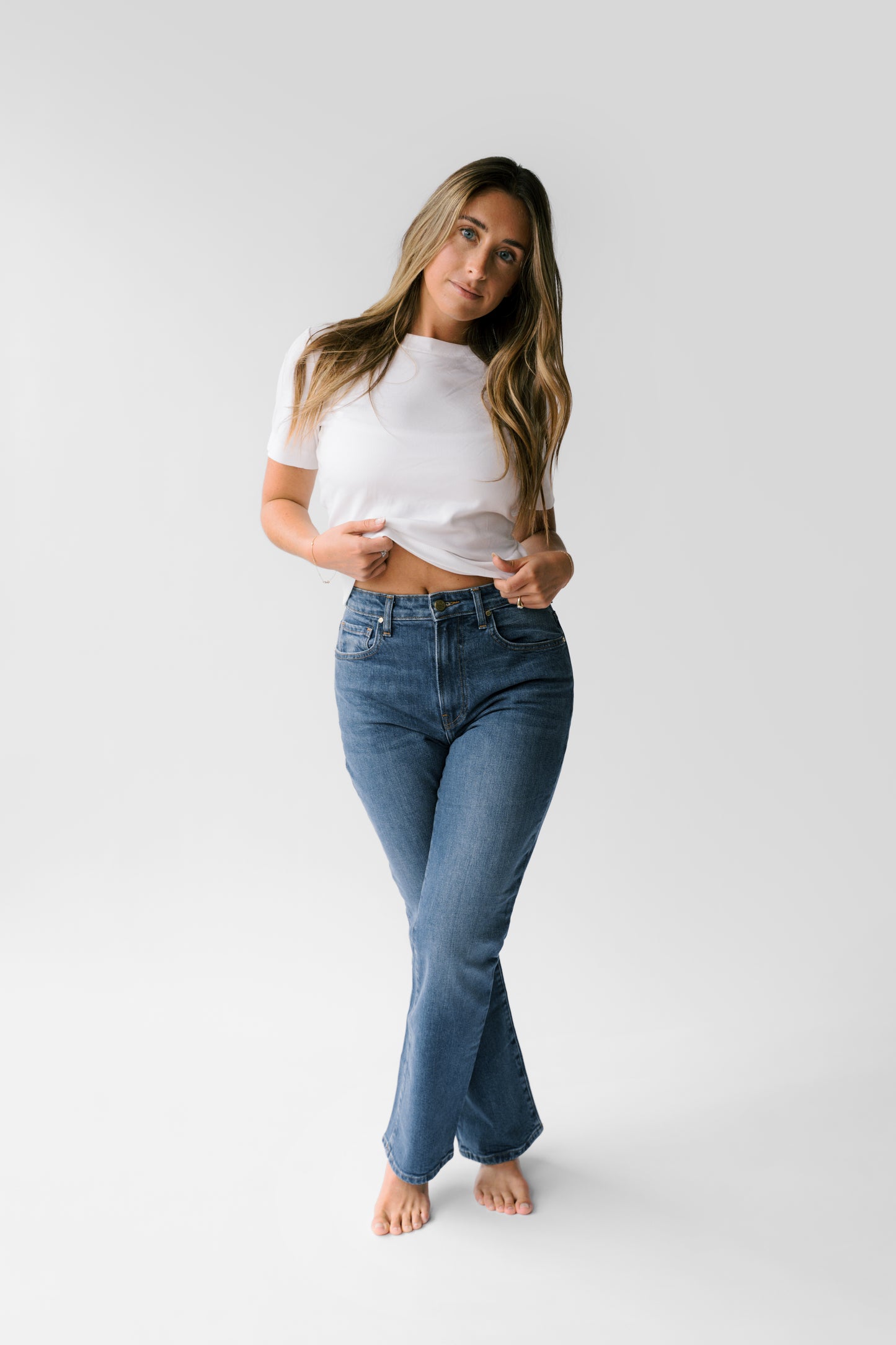 The Kate High-Rise Stovepipe Jean - Sapphire