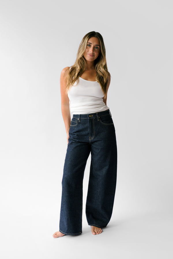 Petite High-Rise Baggy Jean - The Miri in Indigo