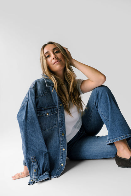 Petite High-Rise Stovepipe Jean - The Kate in Sapphire