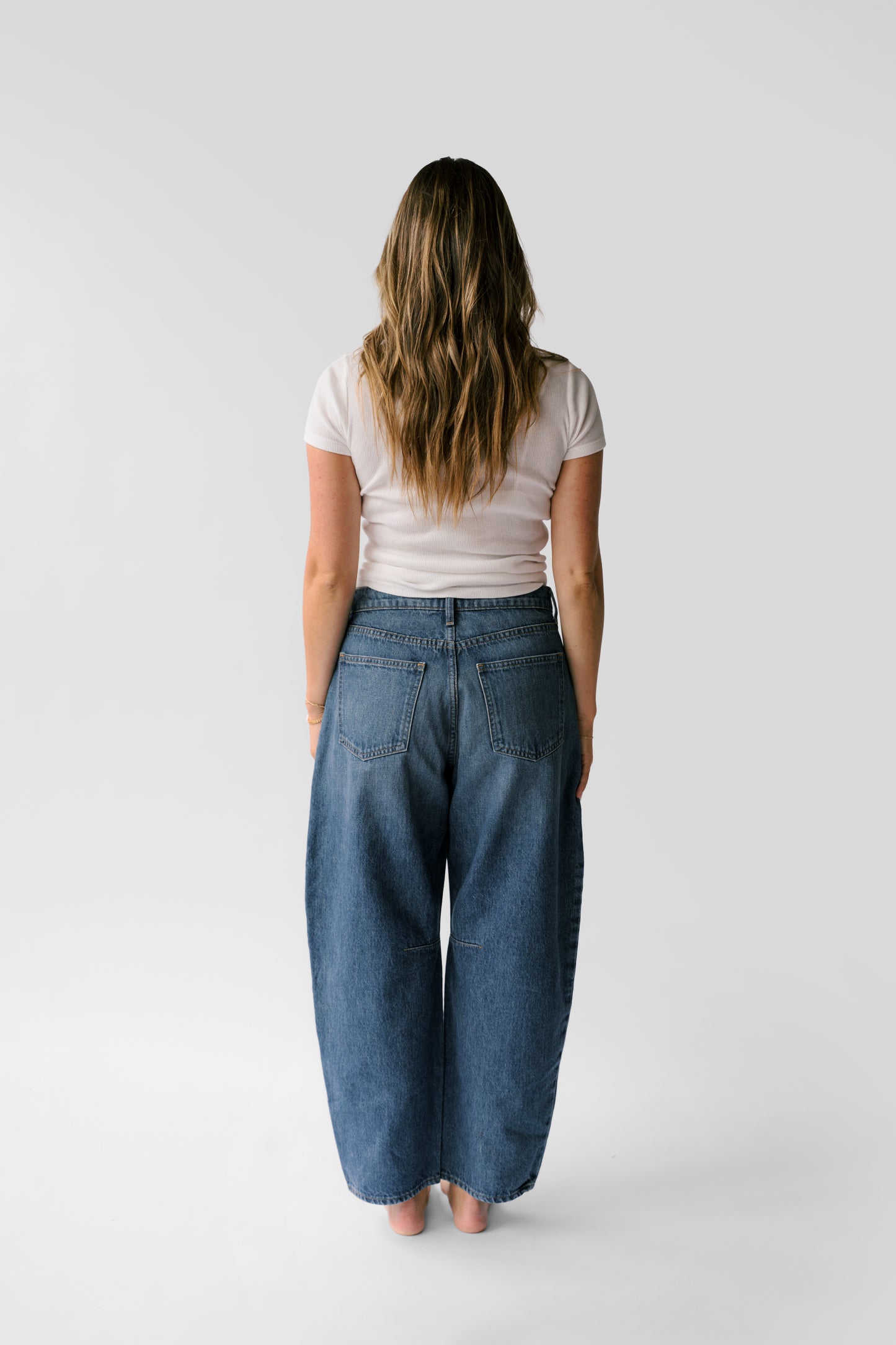 The Ali Horseshoe Jean - Sapphire