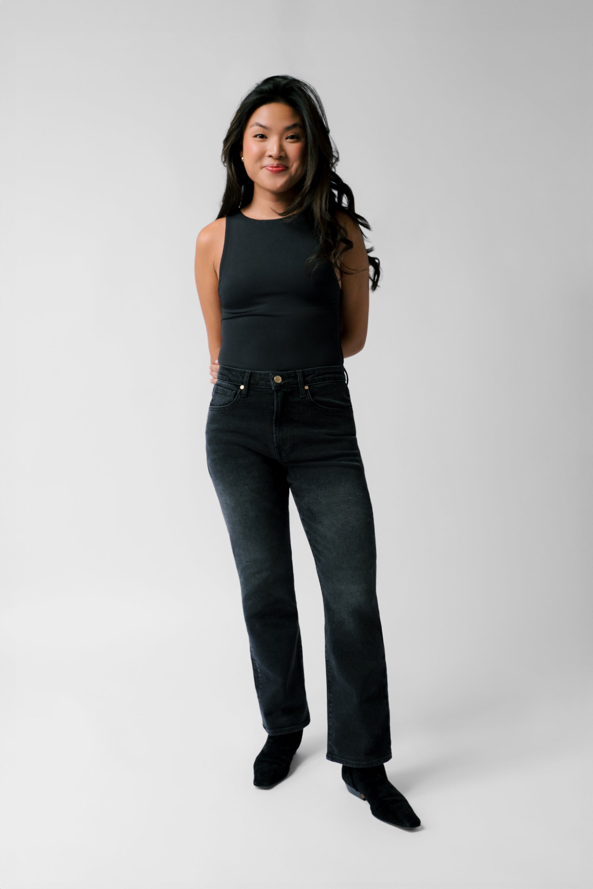 Petite High Rise Stovepipe Jean Kate Kohl