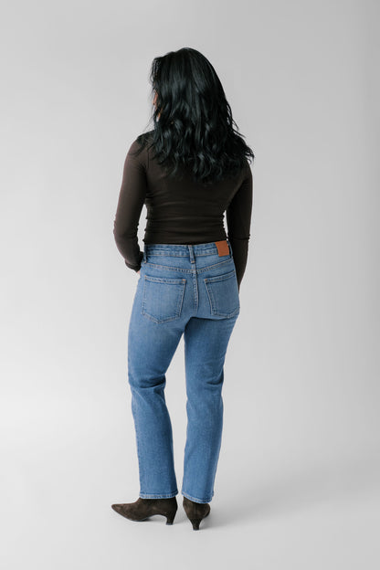 The Gabi Ankle Straight Jean - Royal