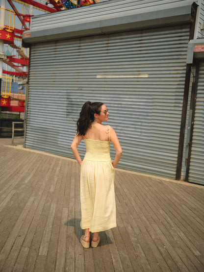 Nelle Atelier - The Caroline Dress - Butter Nelle Atelier - The Caroline Dress - Butter