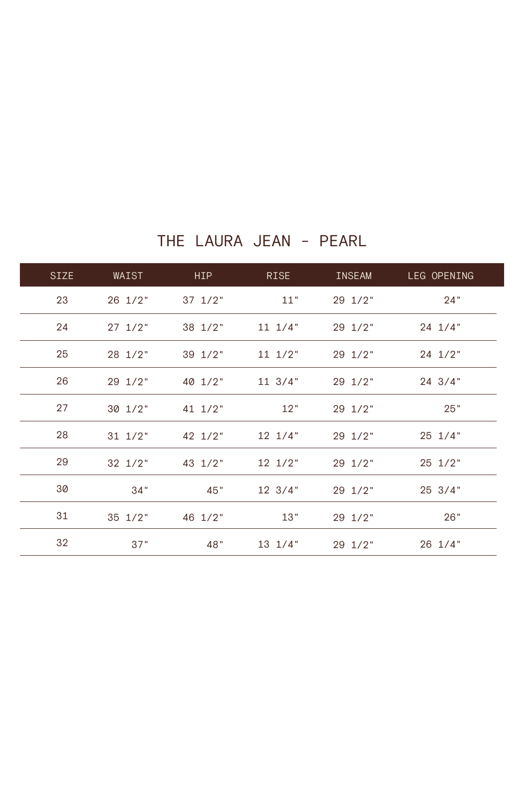 The Laura Jean - Pearl